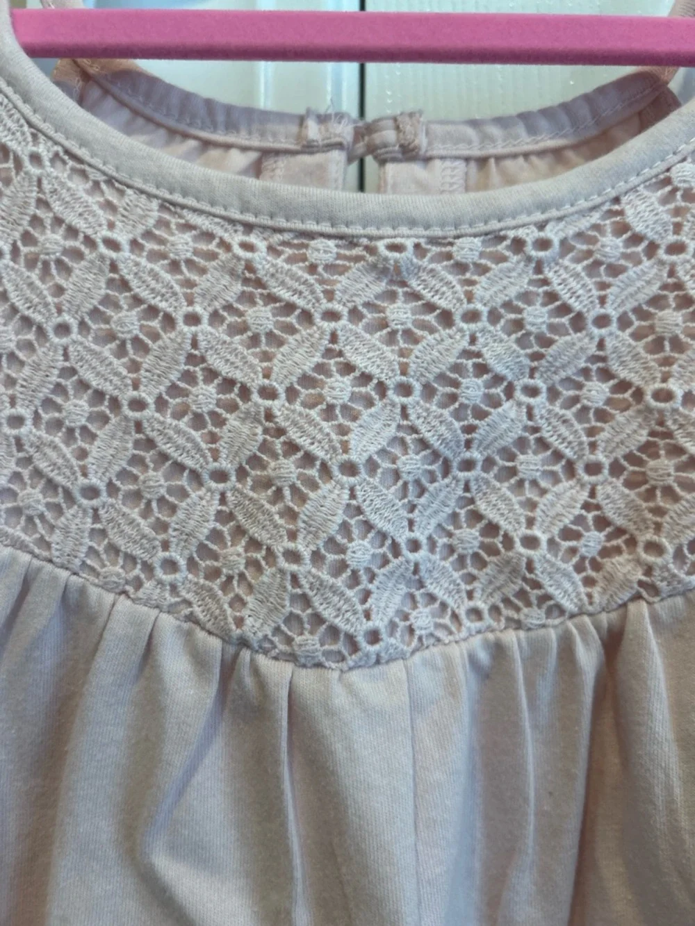 Carter’s Pink Crochet Flowy Tank Top